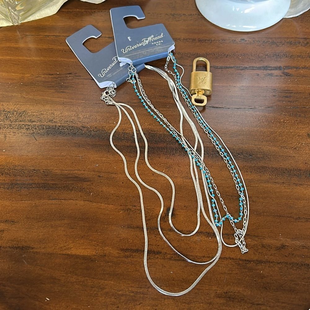 Louis Vuitton Key and lock #313 and 2 layered necklace’s NwT - Picture 9 of 12